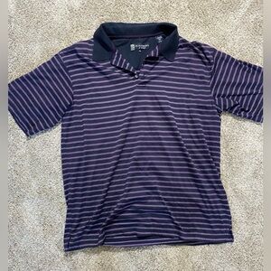 St. Andrews of Scotland Black and Purple Polo Shirt